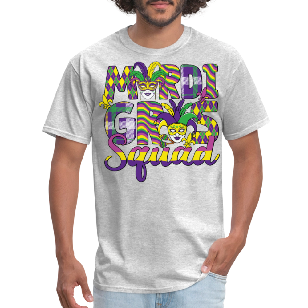 Funny And Festive Mardi Gras Party T-shirt - heather gray