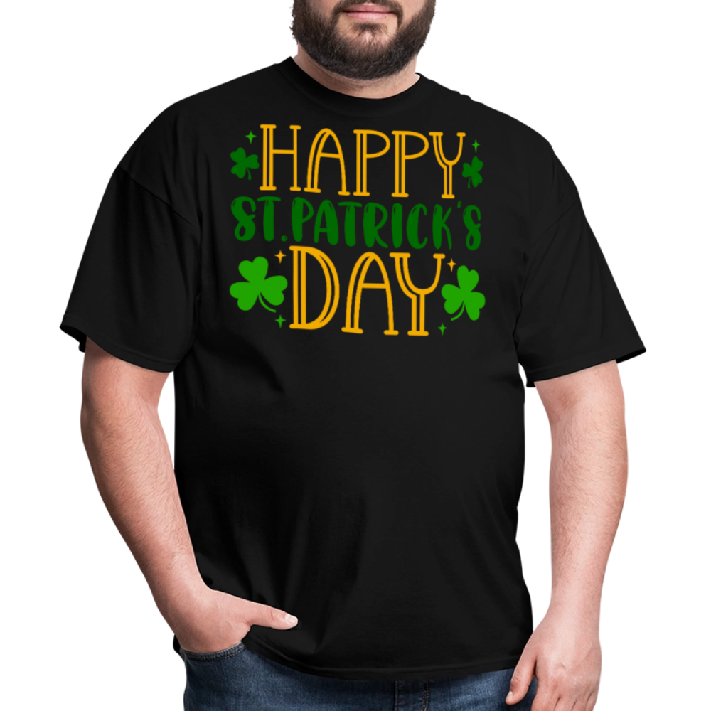 Lucky Shamrock Funny St Patrick’s Day T-shirt - black