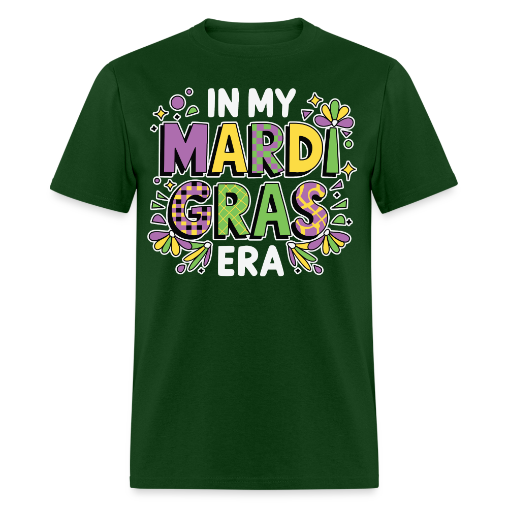 Mardi Gras Party Outfit For Women And Men Funny Mardi Gras T-shirt - forest green