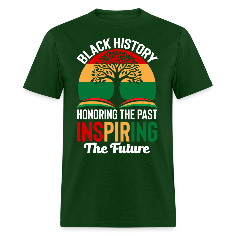 Honoring Black History Inspirational Unisex T-shirt - forest green