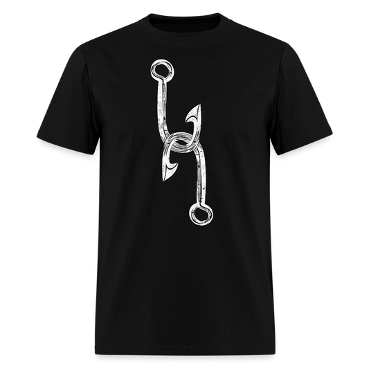 Bold Hook Fishing Enthusiast Gift T-Shirt - black