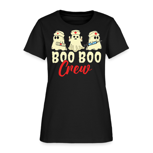 Boo Boo Crew Nurse Ghost Halloween T-Shirt - black