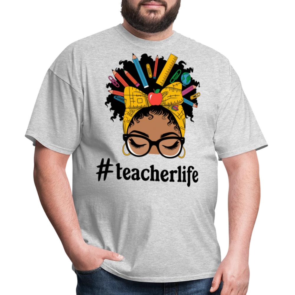 Funny Teacher Life Tee For Women Teacher Appreciation Gift T-shirt - heather gray