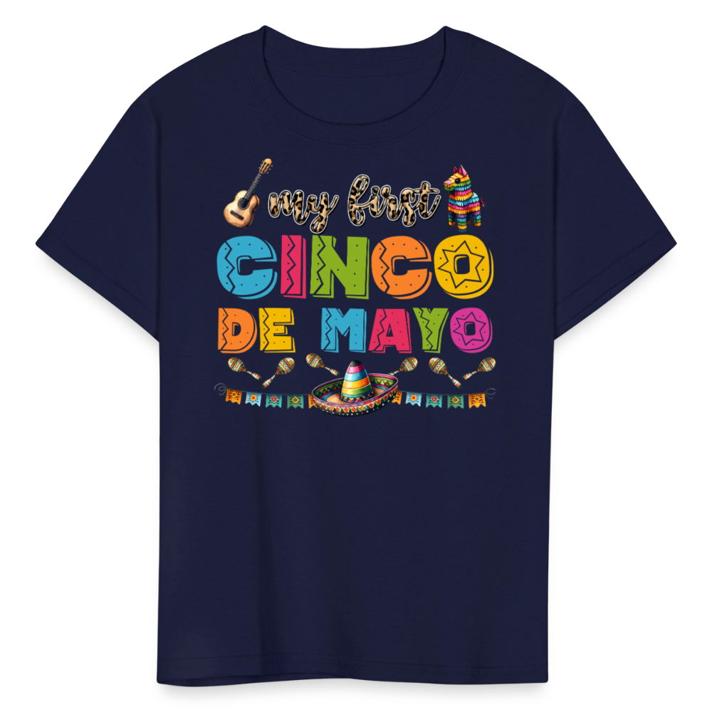 My First Cinco de Mayo Kids' T-shirt - navy