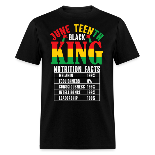 Juneteenth Black King Melanin Pride T-shirt - black