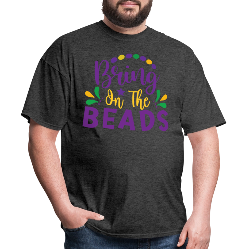 Bring on the Beads Shirt for Mardi Gras T-Shirt - heather black