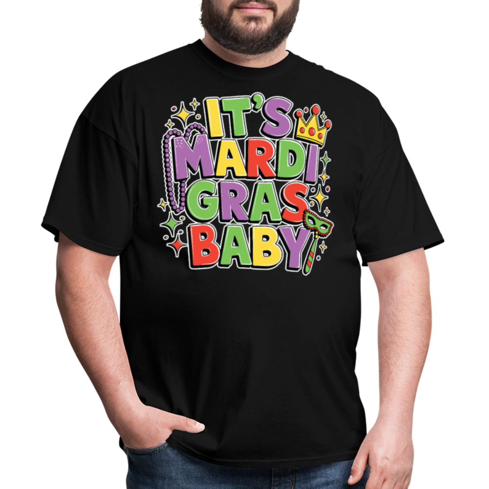 New Orleans Carnival Festival Tee It’s Mardi Gras Baby T-shirt - black