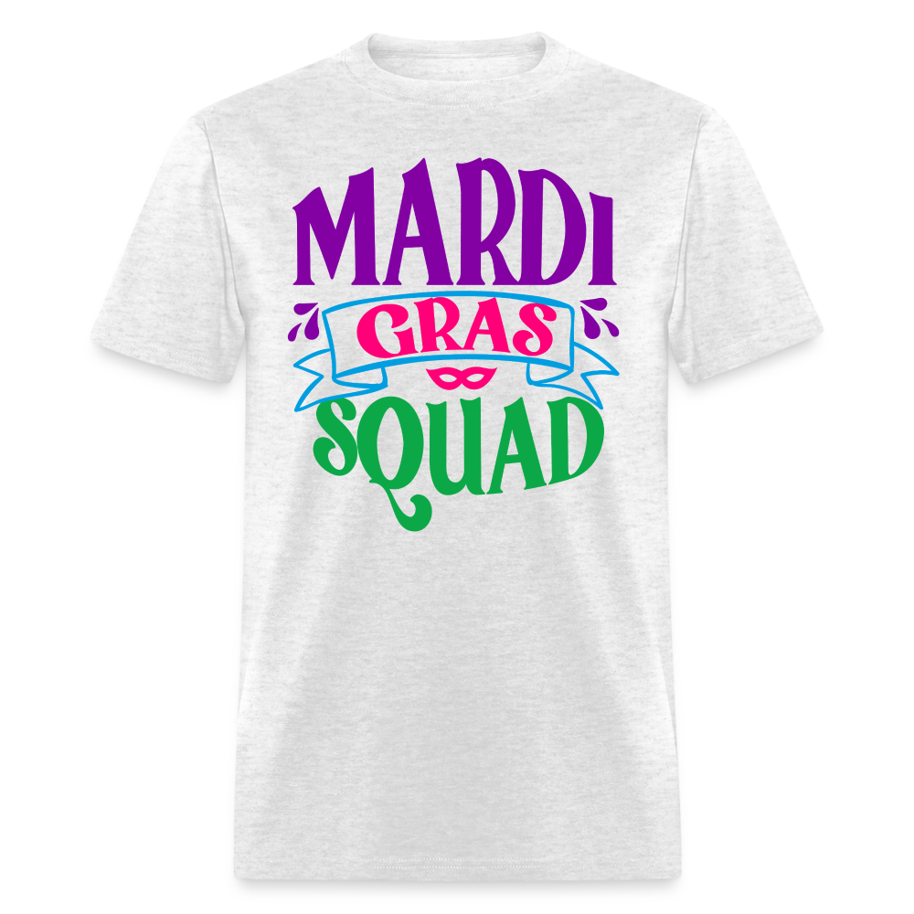 Mardi Gras Squad Matching Unisex T-Shirt - light heather gray