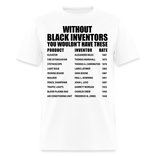 Inventions By African American Inventors T-Shirt - white