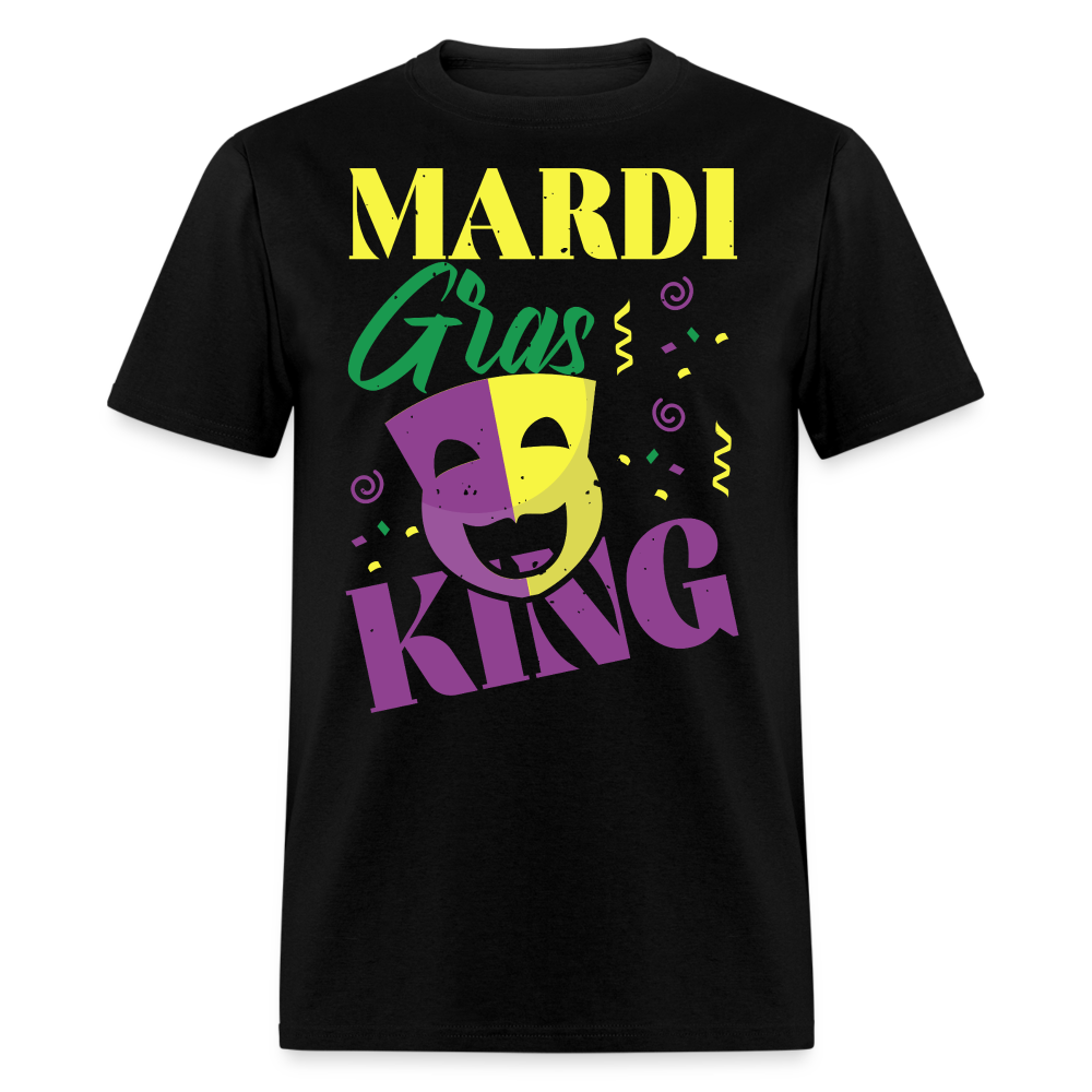 Masquerade Mask Tee Funny Mardi Gras King T-shirt - black