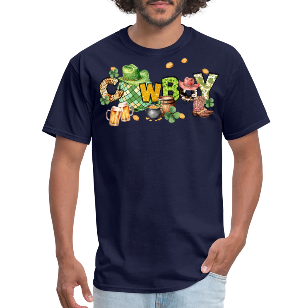 Lucky Cowboy St Paddy’s Party T-shirt - navy