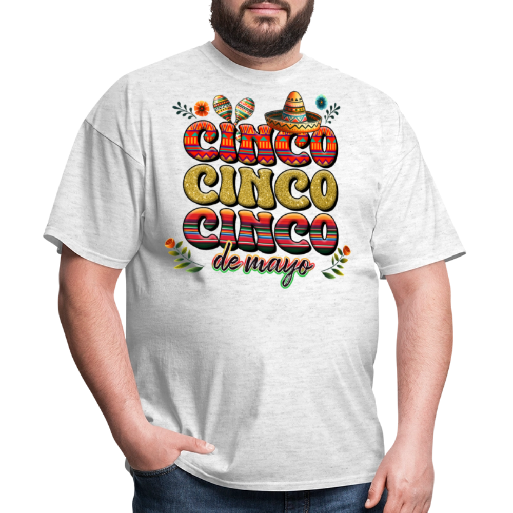 Mexican Fiesta Clothing For Cinco de Mayo Unisex T-shirt - light heather gray