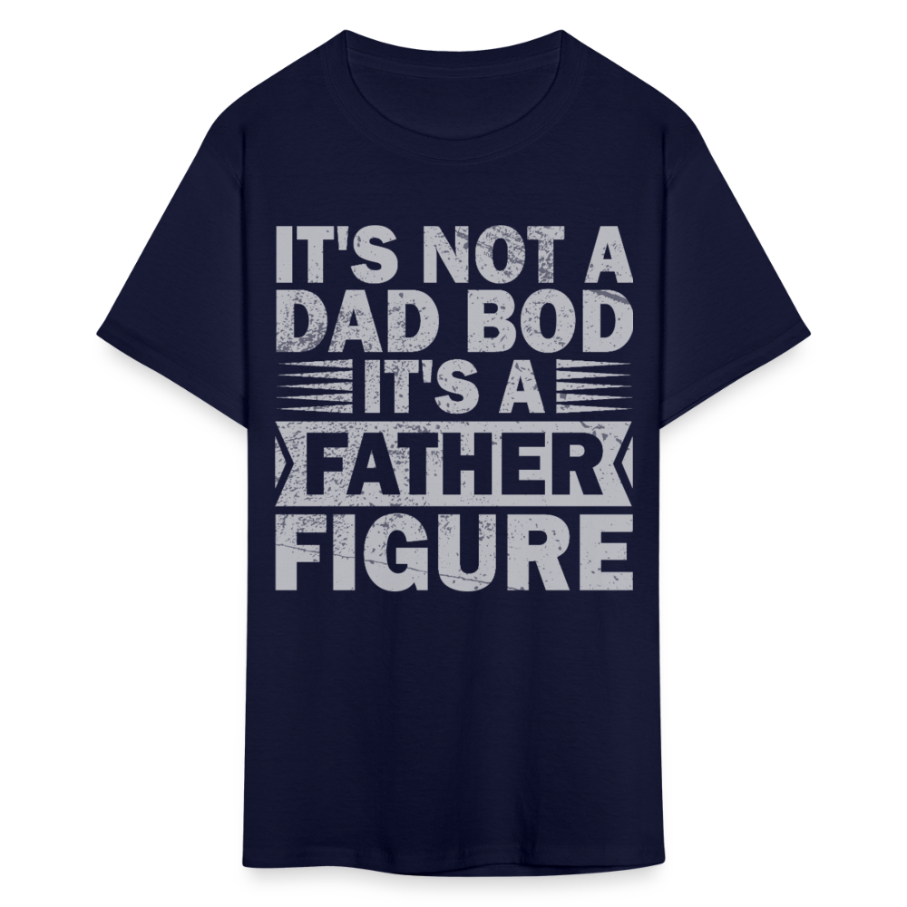 Funny Dad Bod T-shirt For Men Father Figure Shirt - navy