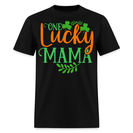 St Patrick’s Day lucky Mama T-shirt - black