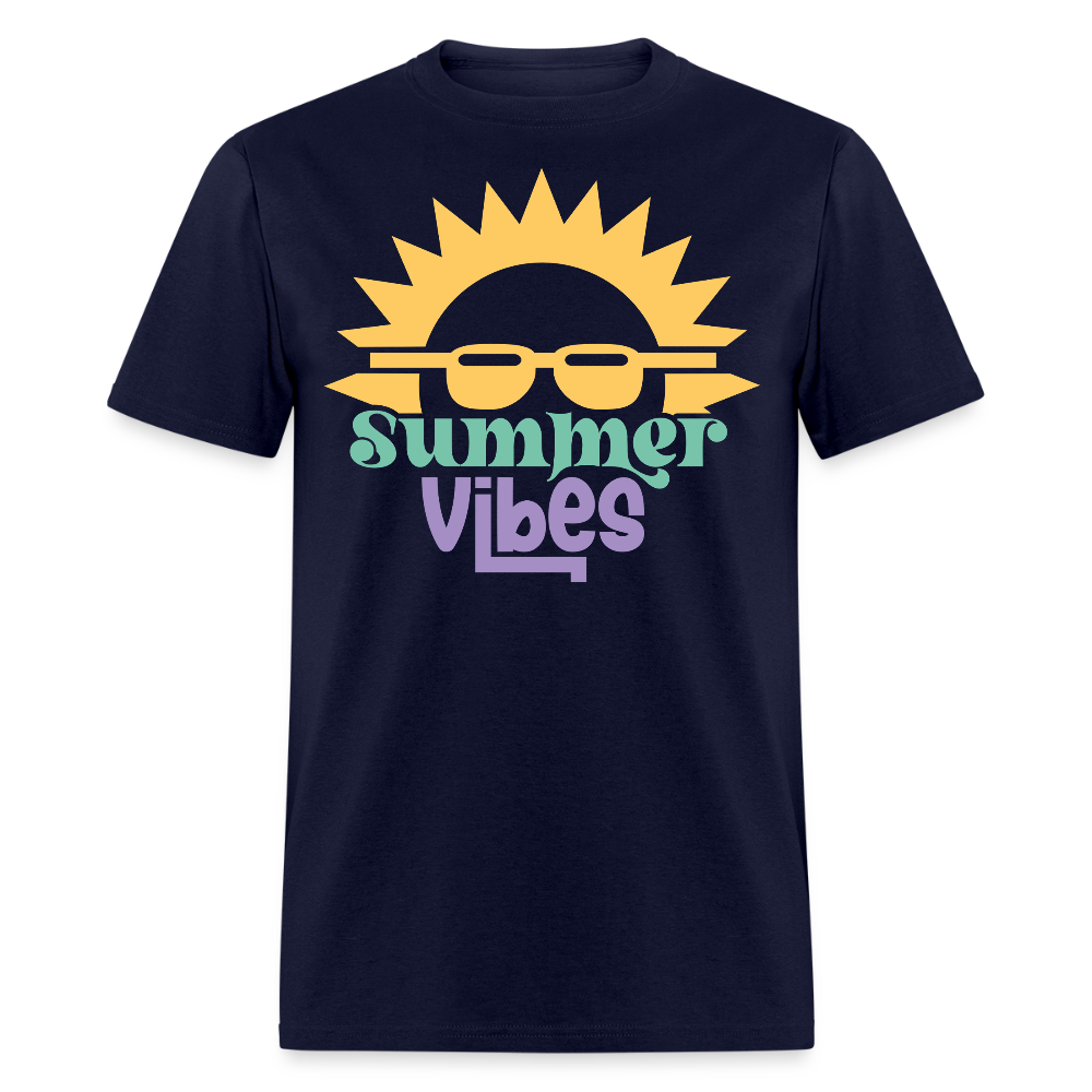 Vintage Summer Beach Vacation T-shirt - navy