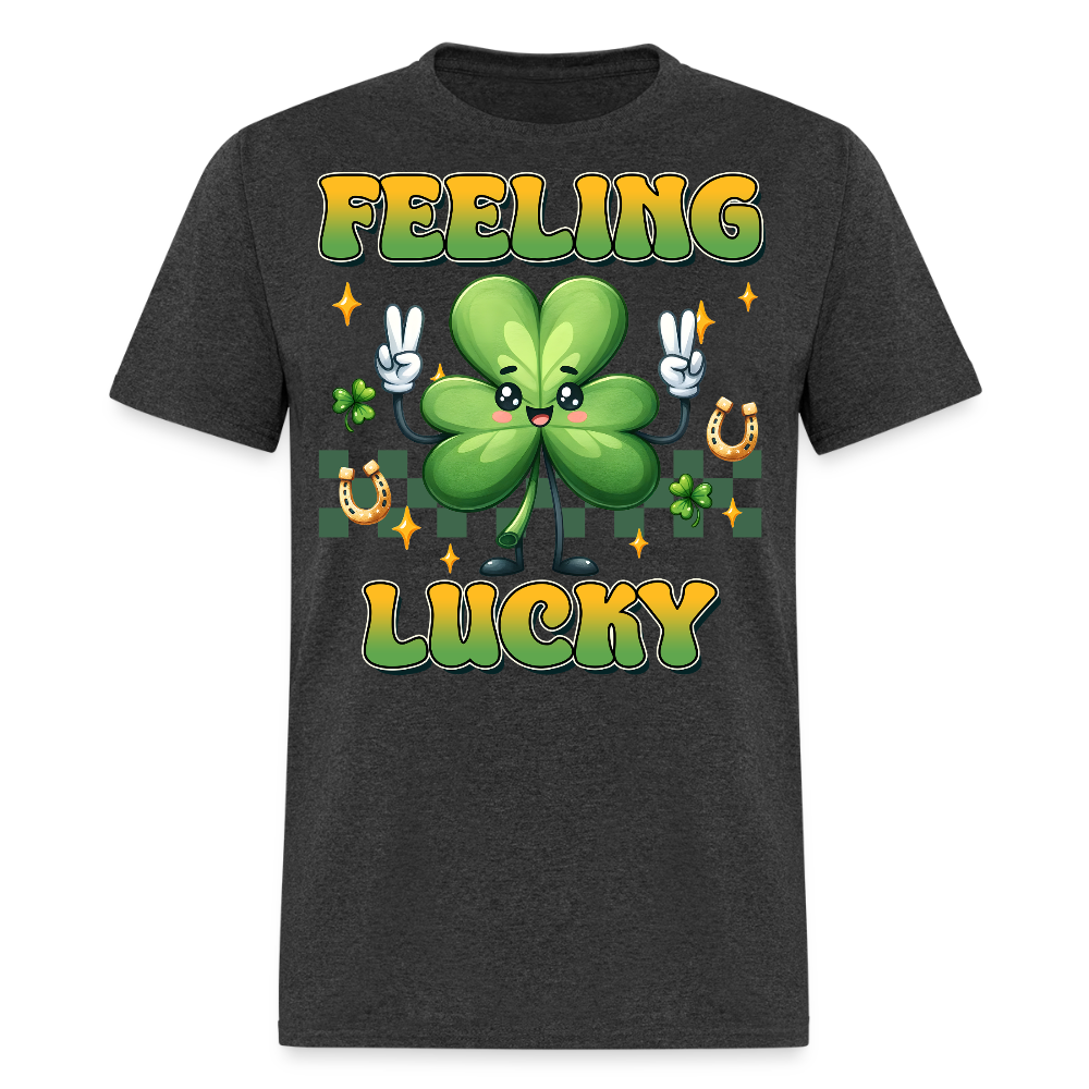 Feeling Lucky Irish Festival T-shirt - heather black