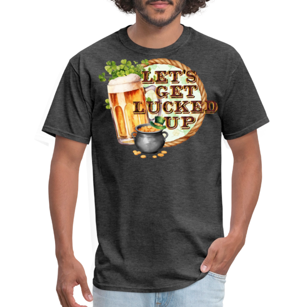 Let’s Get Lucked Up St Patrick’s Day T-shirt - heather black