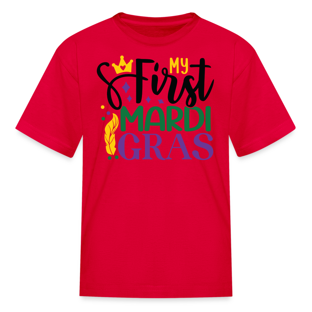 First Mardi Gras Celebration Gift Baby’s First Fat Tuesday T-shirt - red