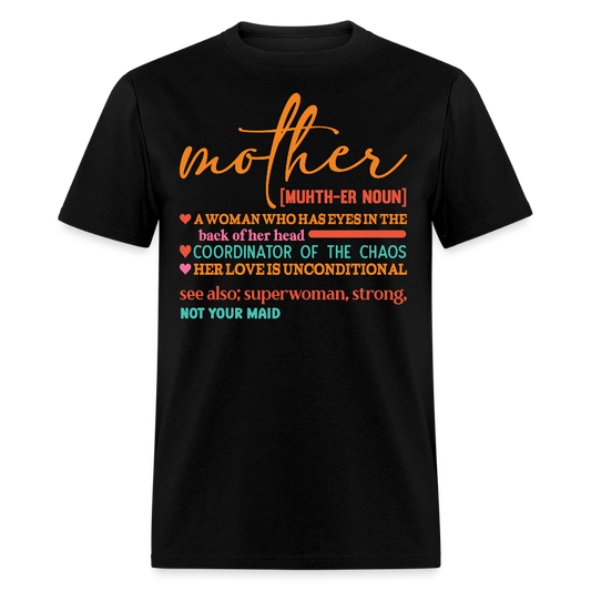 Mother’s Day Gifts Best Mom Definition T-shirt - black