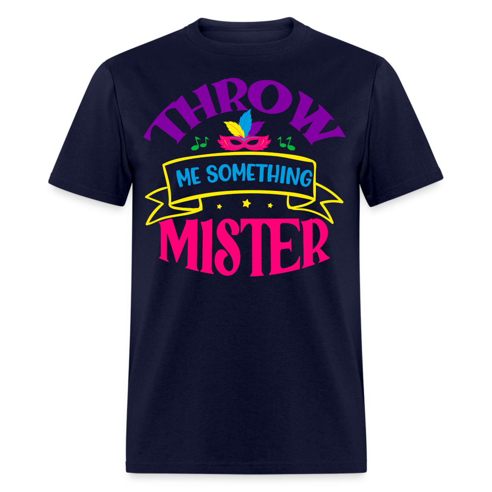 Throw Me Something Mister Mardi Gras T-shirt - navy