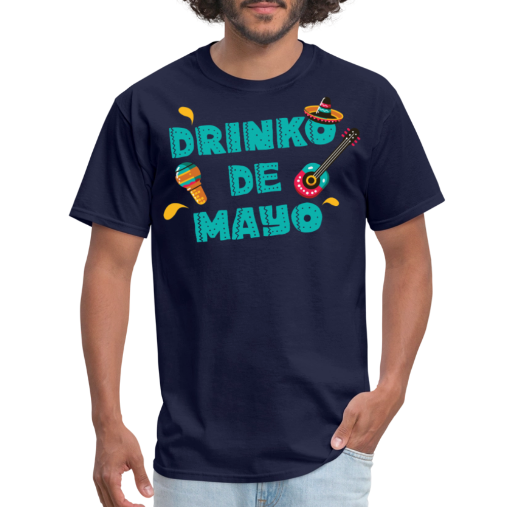 Mexican Fiesta Drinking Outfit Drinko De Mayo Party T-shirt - navy