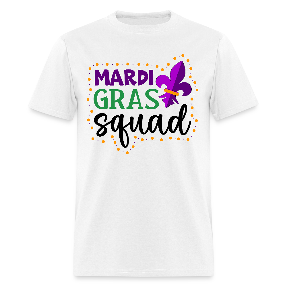 New Orleans festival Outfits Mardi Gras Squad Shirts For Women - white