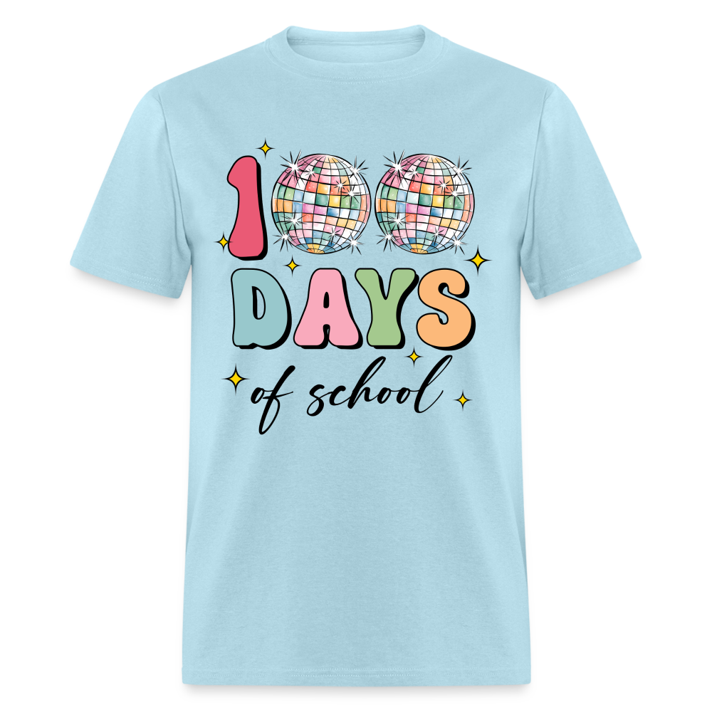 Colorful Teacher Appreciation Gifts Best 100Days Of School T-shirt - powder blue