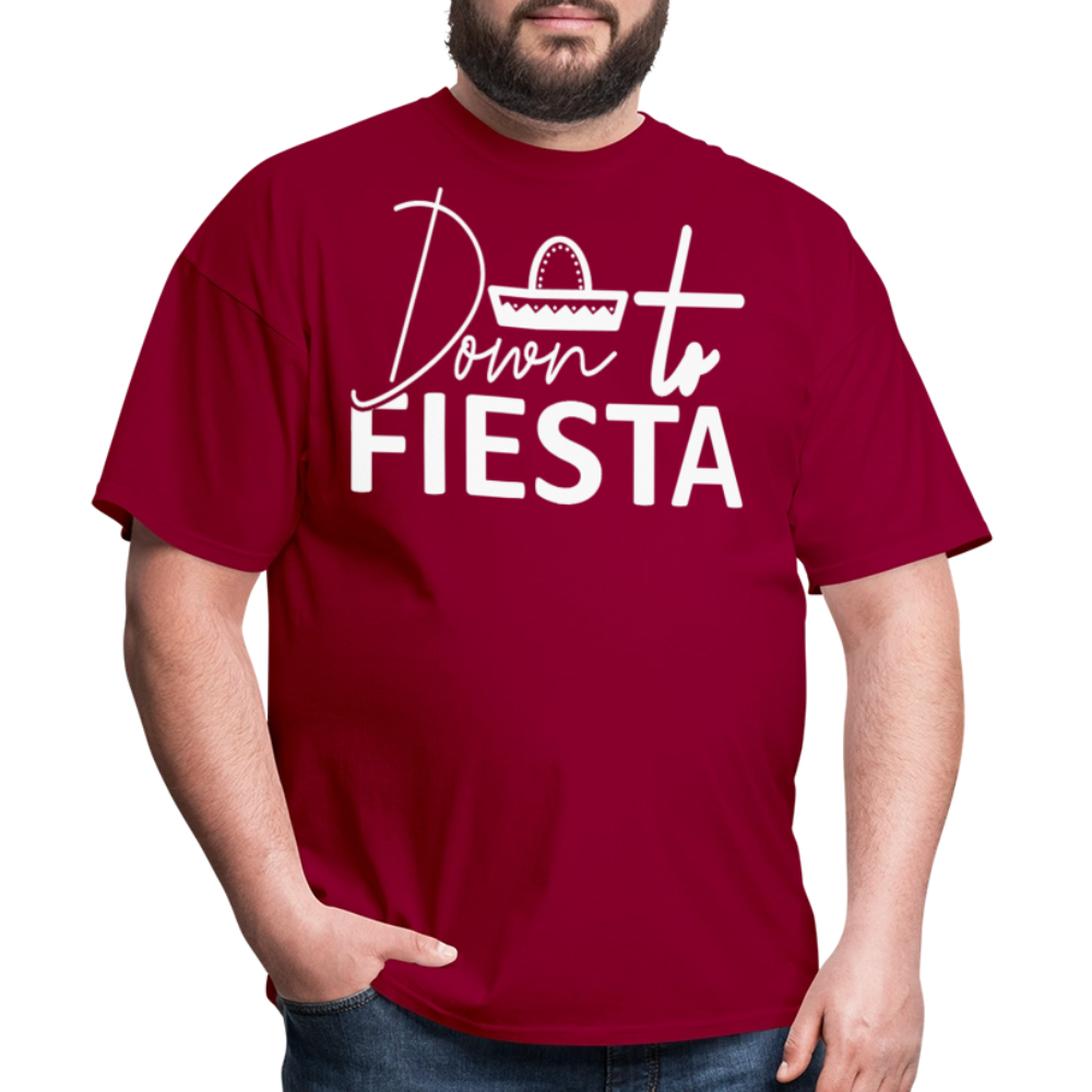 Down to Fiesta Party Shirt Funny Cinco de Mayo T-shirt - dark red