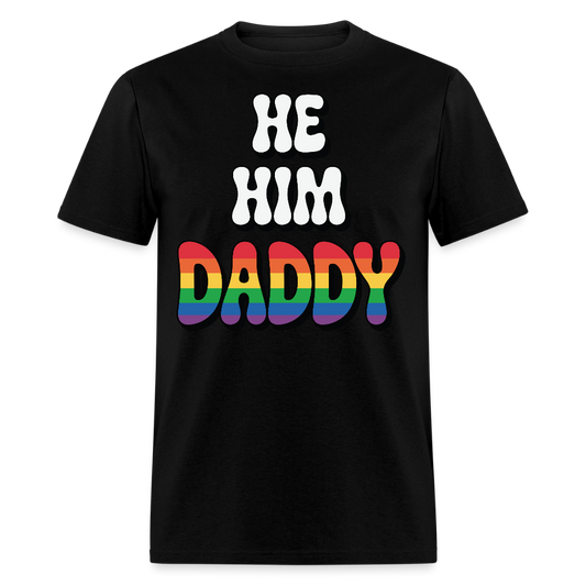 Rainbow Daddy Pride T-shirt - black