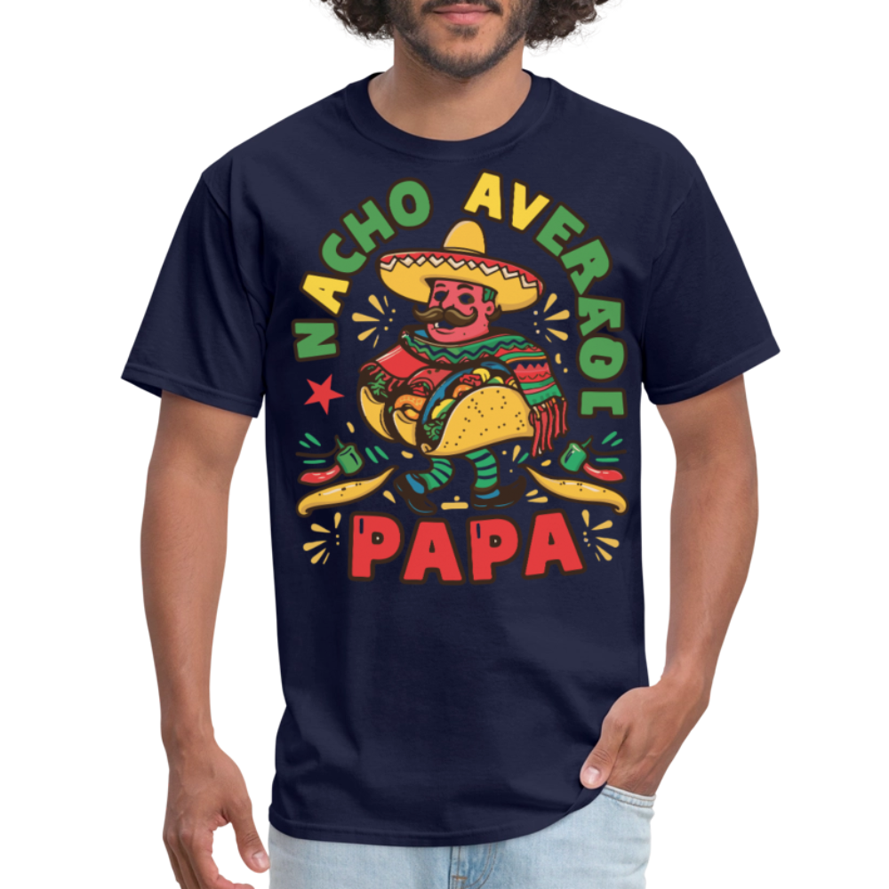 Nacho Average Papa Taco Lover T-shirt - navy