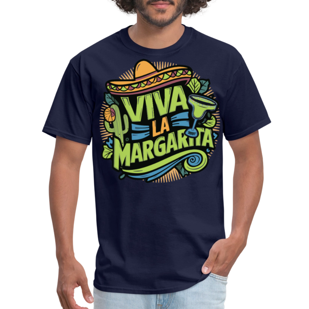 Viva La Margarita Graphic Tee For Cocktail Lovers T-shirt - navy