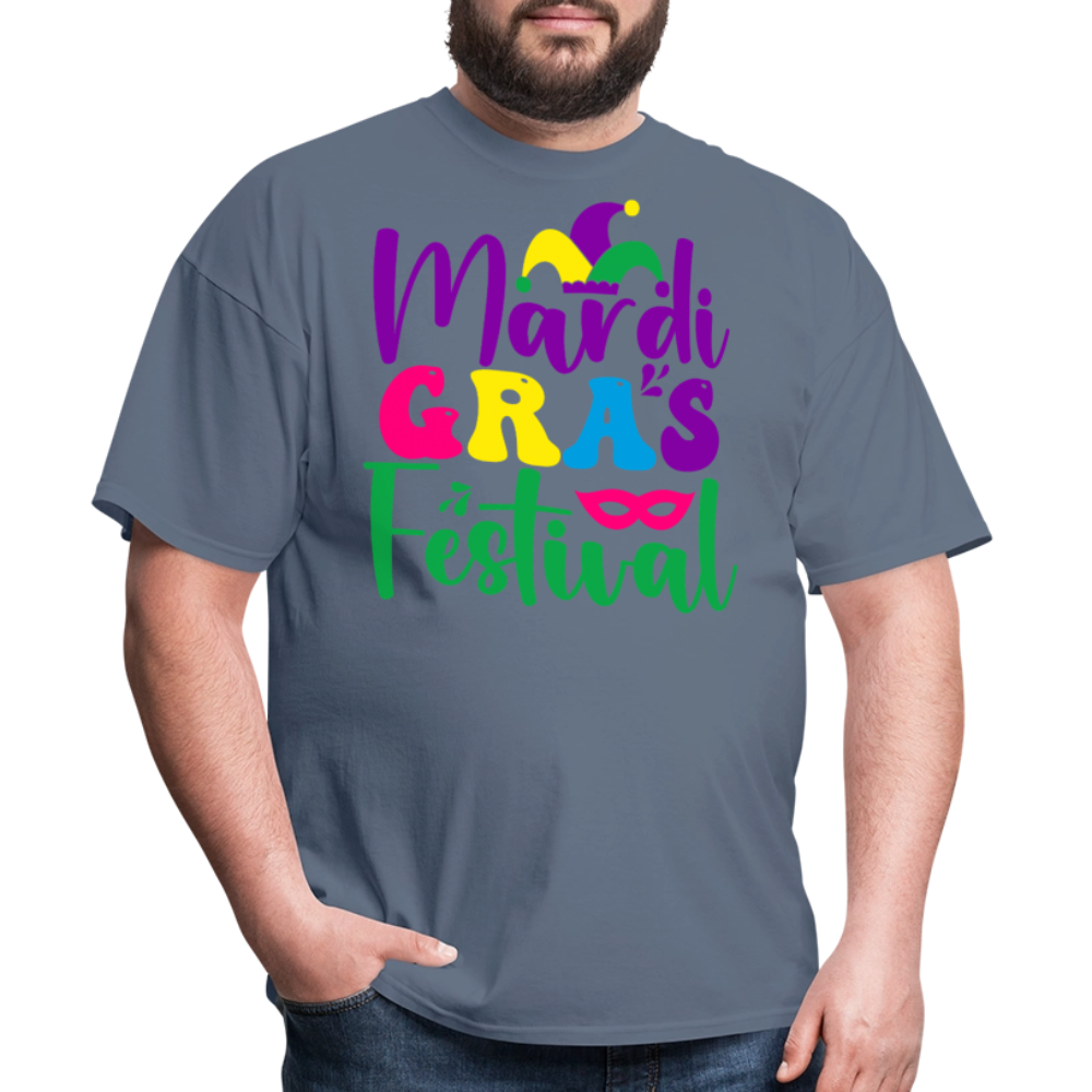 Funny and Stylish Mardi Gras Celebration Unisex T-shirt - denim