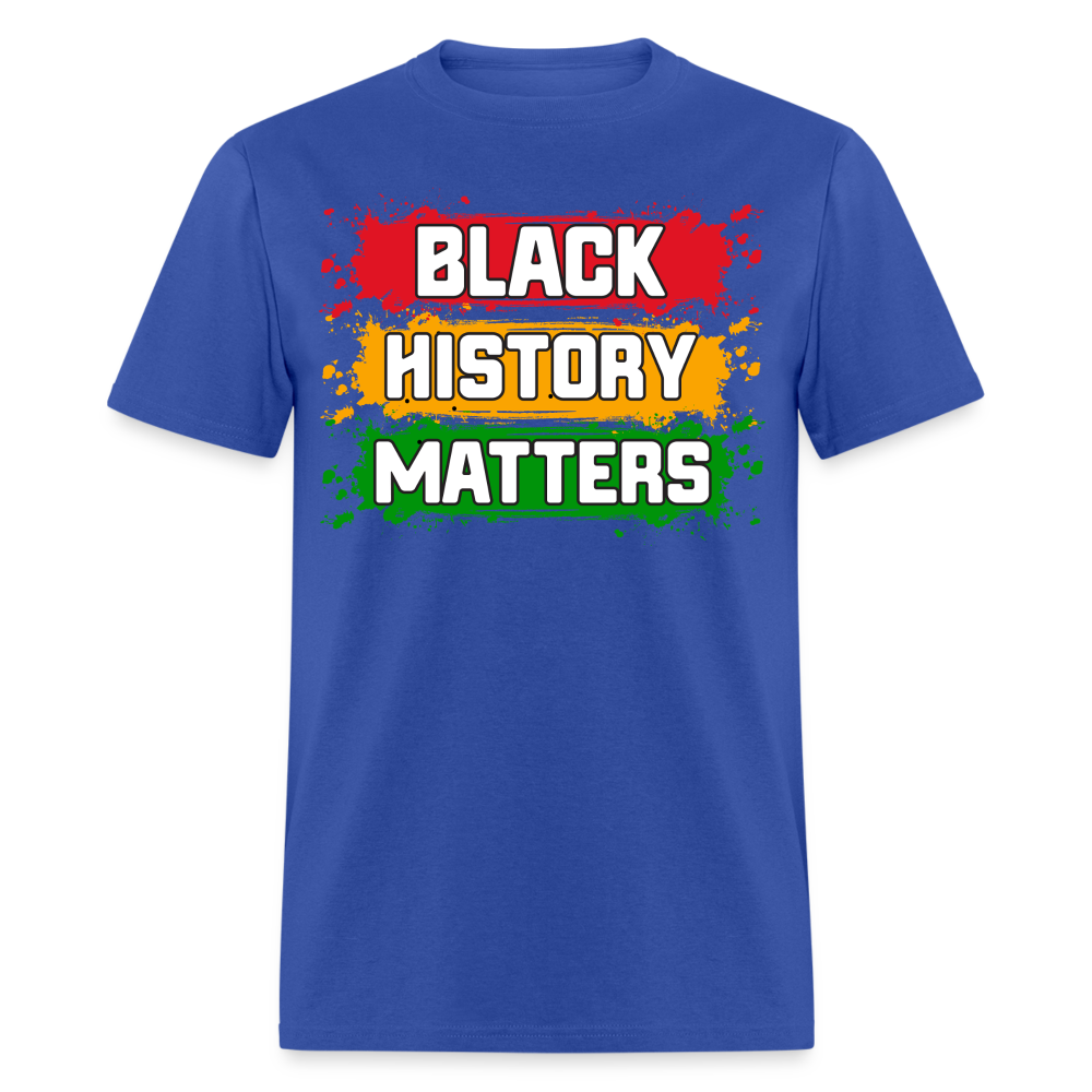 African American Heritage Apparel for Black History Month Unisex T-shirt - royal blue