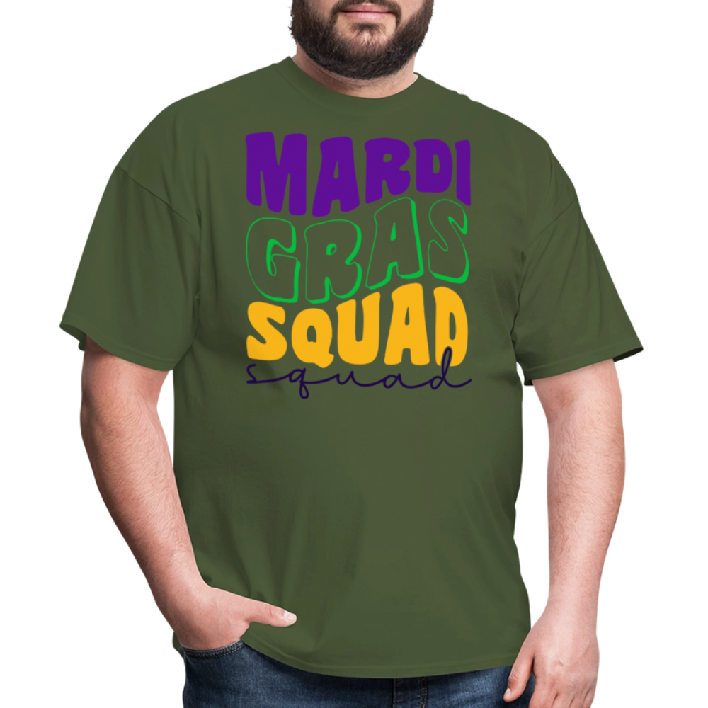 Mardi Gras Squad Matching Shirts Funny Mardi Gras Party T-shirt - military green