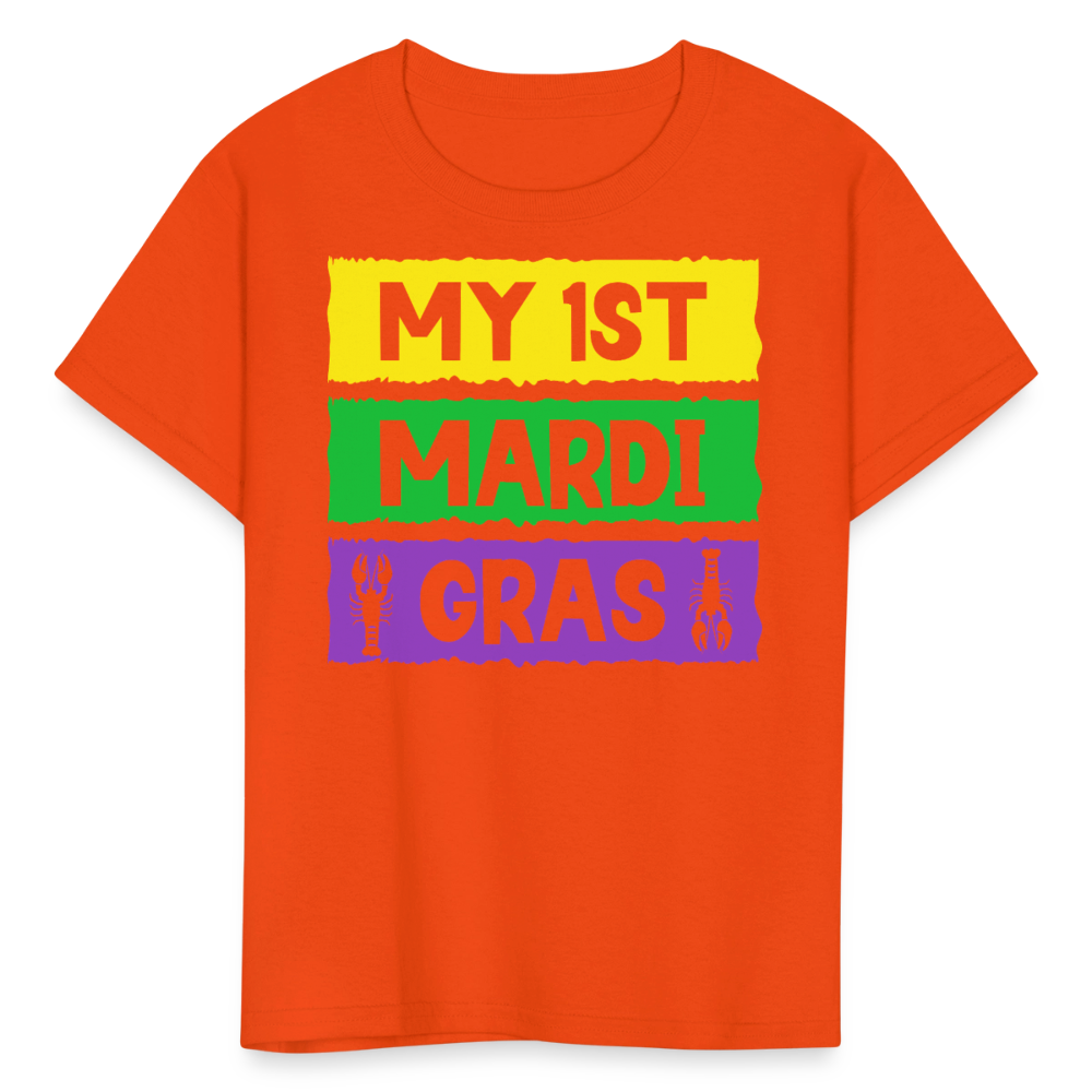 Carnival Kids My First Mardi Gras Baby T-shirt - orange