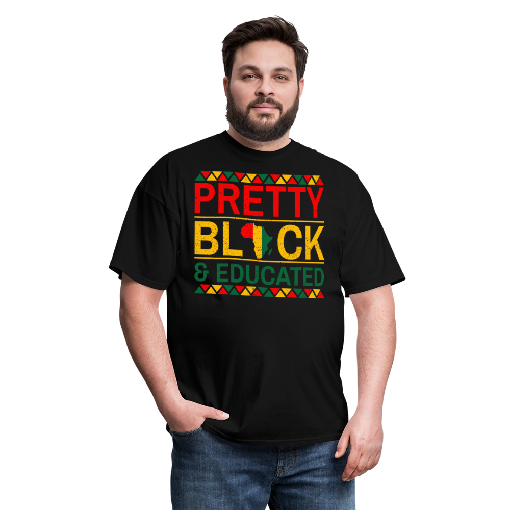 Educated Black Women Tee Pretty Black and Educated T-shirt - black