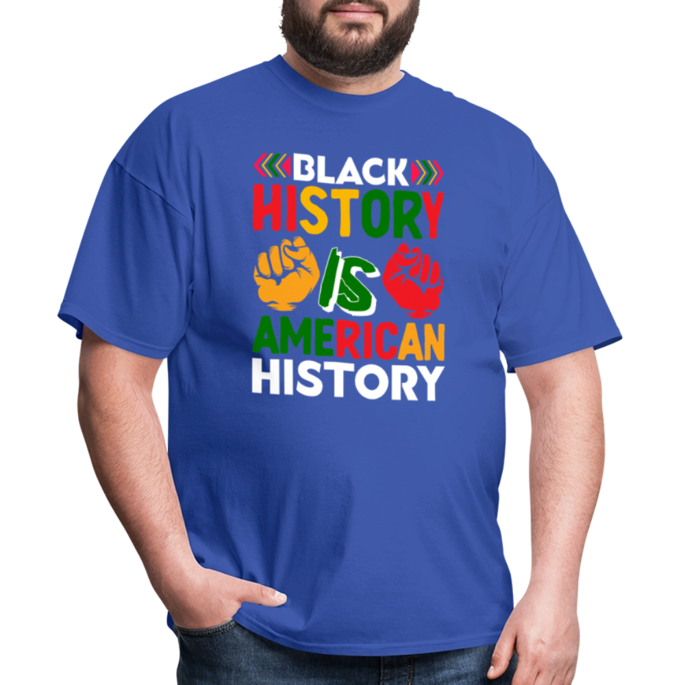 Black History is American History shirt African American Culture T-shirt - royal blue