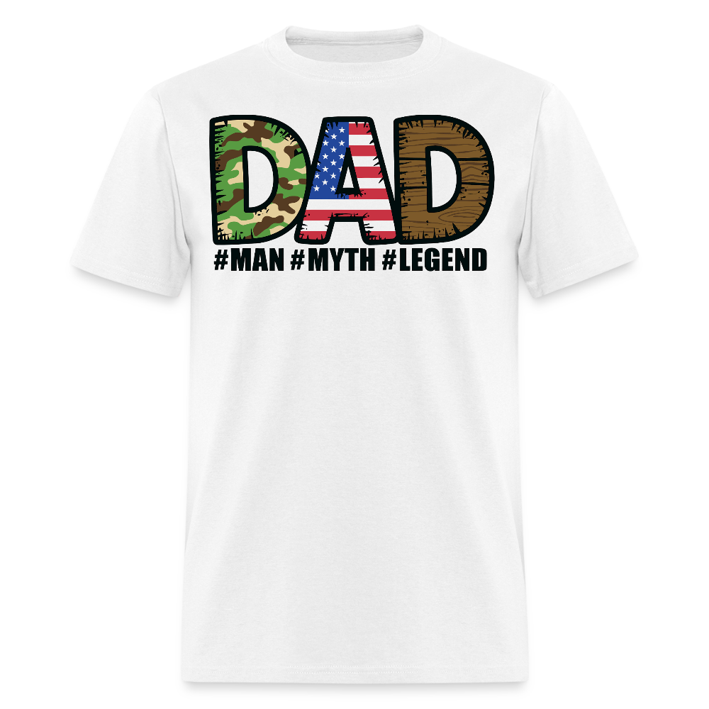 Patriotic Dad Tee For Father’s Day T-shirt - white