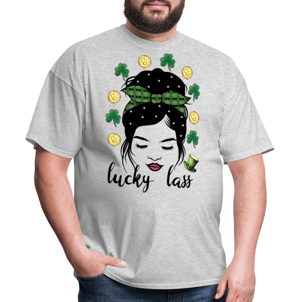 St Patrick’s Day Lucky Lass Women T-shirt - heather gray