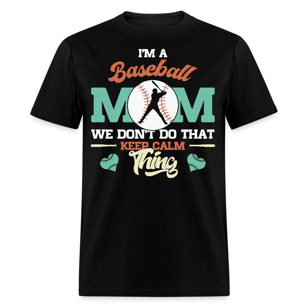 Baseball Mom Gift Ideas For Mother's Day T-shirt - black