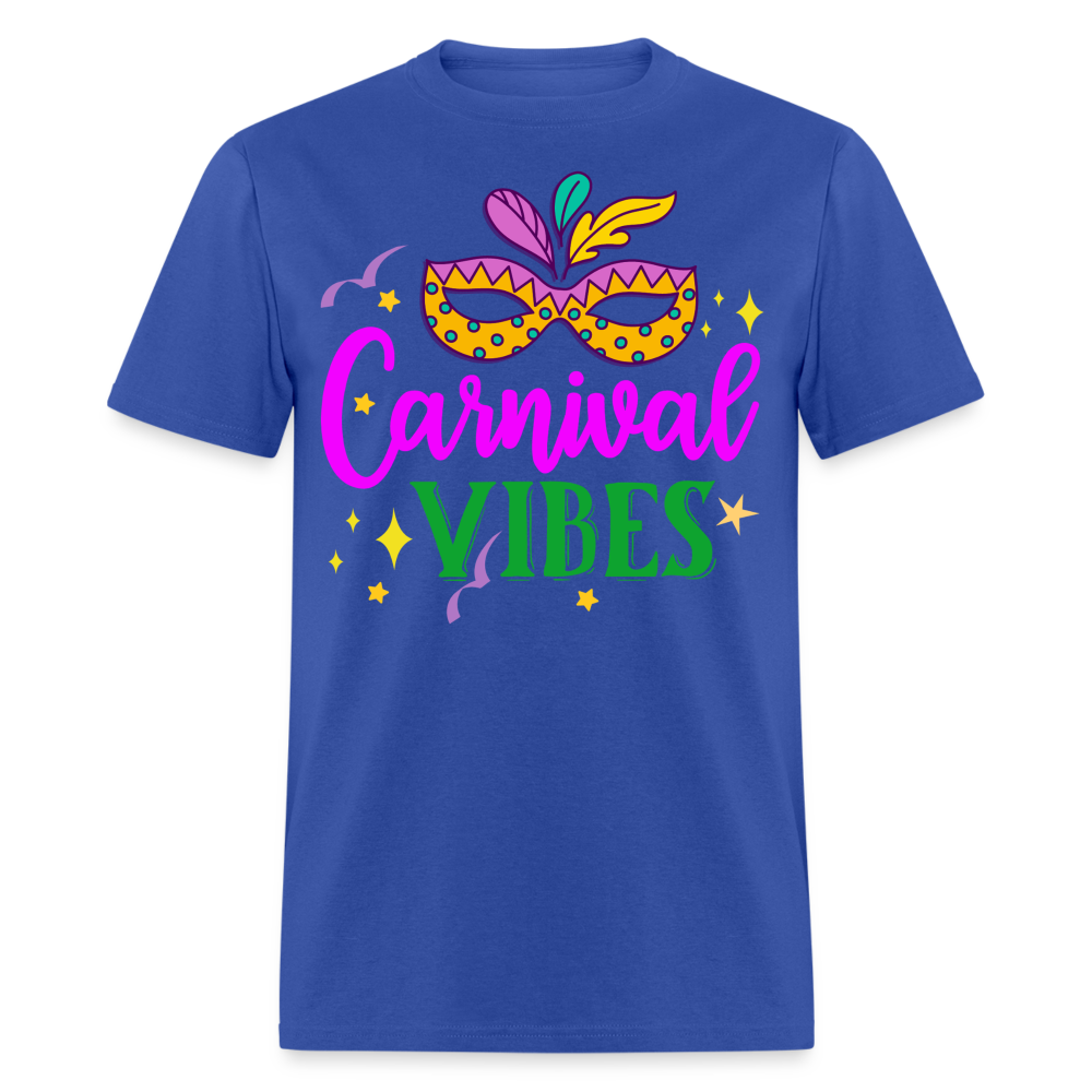 Masquerade Mask Festival Tee Mardi Gras Carnival T-shirt - royal blue