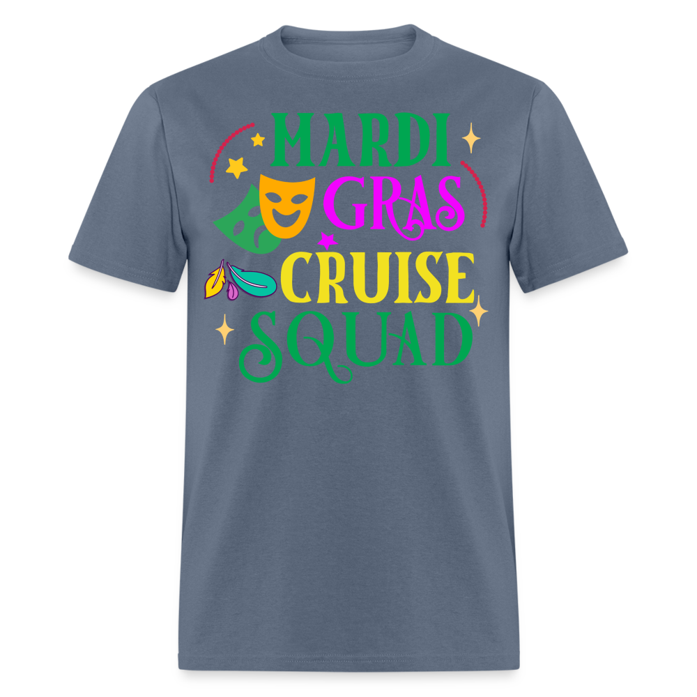 Funny Mardi Gras Cruise Squad Unisex T-shirt - denim