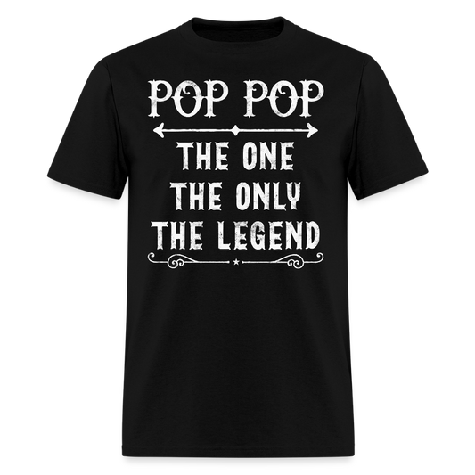 Pop Pop The Legend Father’s Day Gifts T-Shirt - black