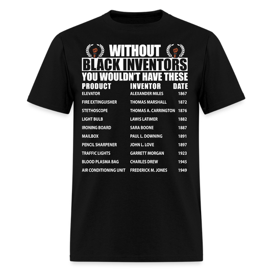 Black History Inventors African American Innovation T-Shirt - black