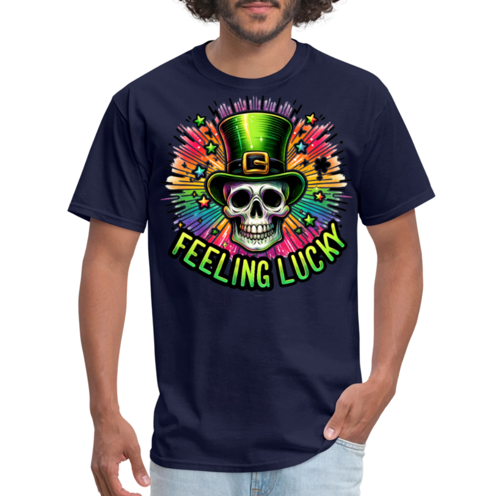 Feeling Lucky Graphic Tee For St Paddy’s T-shirt - navy