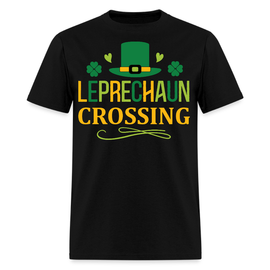 Leprechaun Crossing St Patrick’s Day T-shirt - black