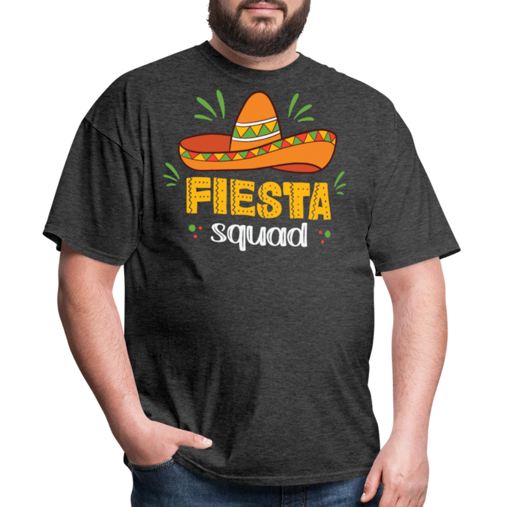 Mexican Fiesta Celebration Tee Fiesta Squad Party T-shirt - heather black