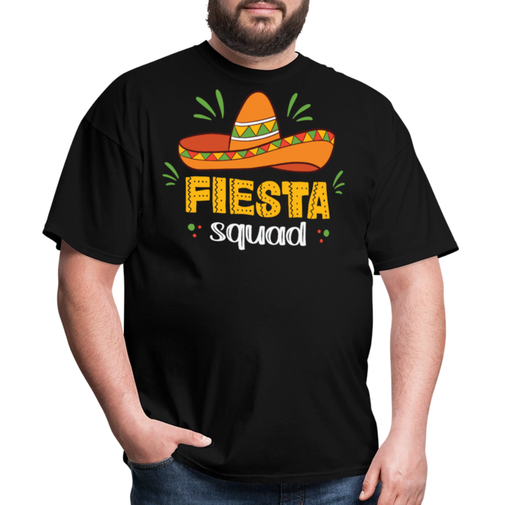 Mexican Fiesta Celebration Tee Fiesta Squad Party T-shirt - black