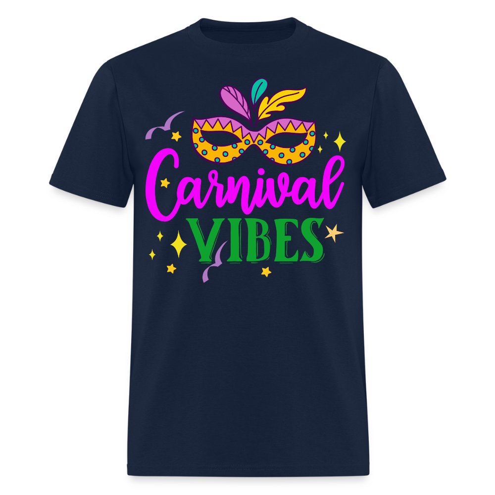 Masquerade Mask Festival Tee Mardi Gras Carnival T-shirt - navy