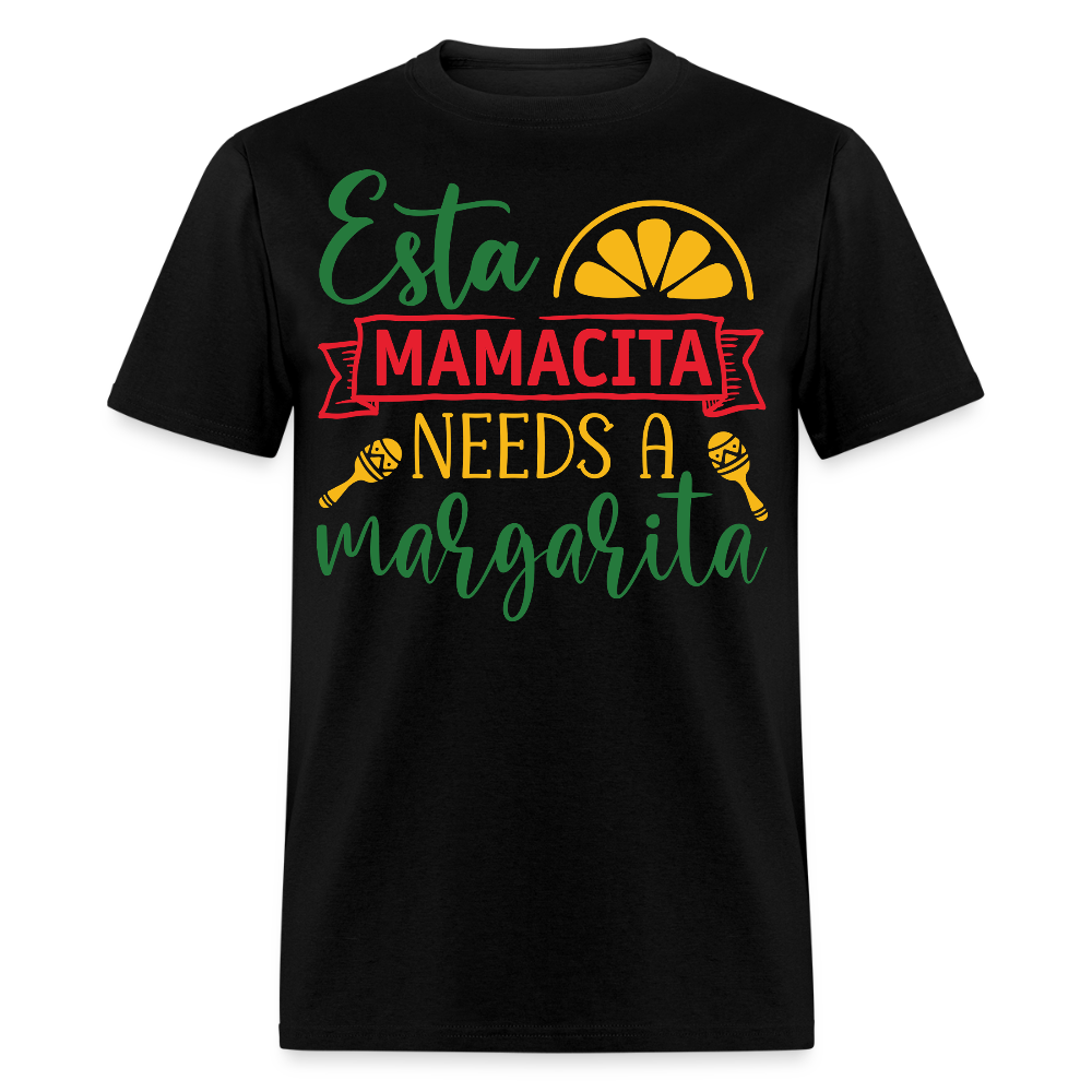 Mamacita Needs A Margarita Cinco de Mayo Drinking T-shirt - black